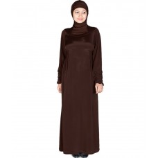 Zehna Brown Abaya Fit for Casual Wear