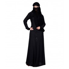 Shifali Collection Black Stitched Burqas with Hijab