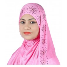Alizia Enterprise Pink Cotton Stitched Hijabs