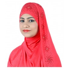 Alizia Enterprise Peach Cotton Stitched Hijabs
