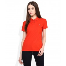 United Colors of Benetton Orange Solid T-Shirt
