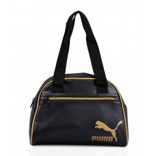 Puma Gold Black Handbag