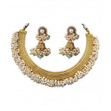 Jewels Galaxy Alloy Gold Plated Necklace Set