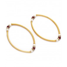 Jewellerywale Golden Alloy Pair Of Anklets
