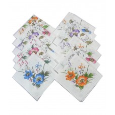 Saifeesons 12 Pieces Ladies Hand Kerchiefs Free On Buying 12 Ladies Hand Kerchiefs