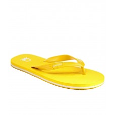 United Colors Of Benetton Yellow Flip Flops