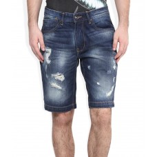 United Colors Of Benetton Blue Denim Shorts