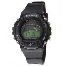Sonata 7982PP03 Black Digital Watch
