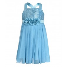 Toy Balloon Kids Turquoise Net Dress For Girls Toy Balloon Kids Turquoise Net Dress For Girls