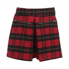 United Colors Of Benetton Red Checked Shorts