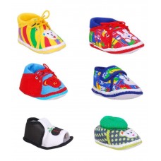 Brats N Angels Multicolor Casual Shoes For Kids - Pack Of 6