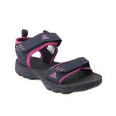 Adidas Black Synthetic Leather Floater Sandals