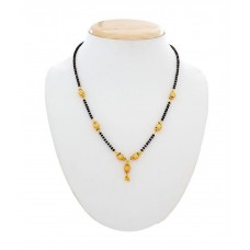 The Luxor Alloy Gold Plating Black Coloured Mangalsutra