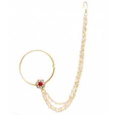 Penny Jewels Golden American Diamonds Nath