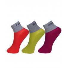 Reebok Womens Half Cushion Ankle Socks - Pack of 3